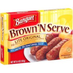 Banquet Brown N Serve Lite Original Sausage Links